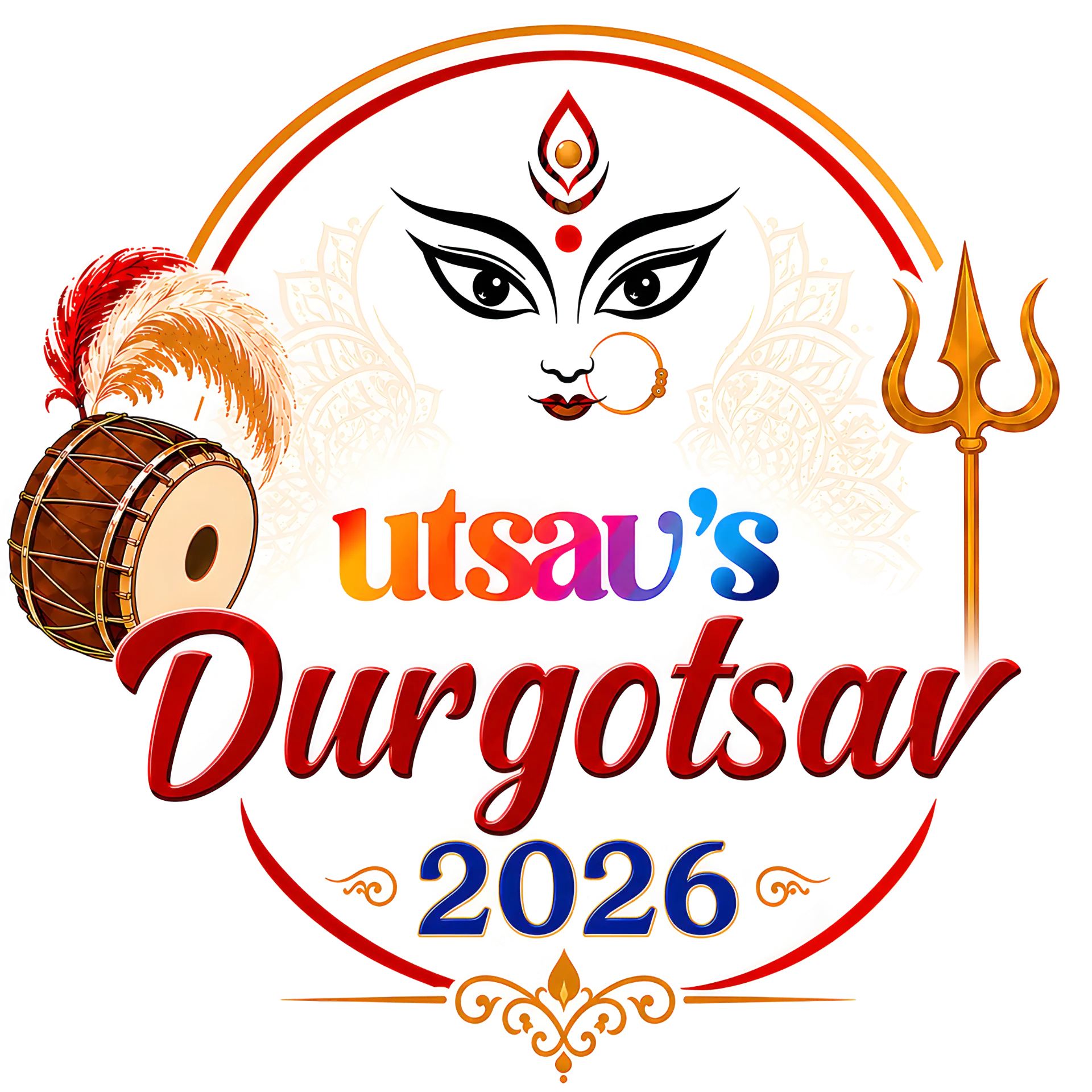 Utsav's Durgotsav 2026 logo